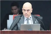  ?? Carlos Moura/STF ?? O ministro Alexandre de Moraes afirmou que não há o direito líquido e certo que os autores das ações alegam