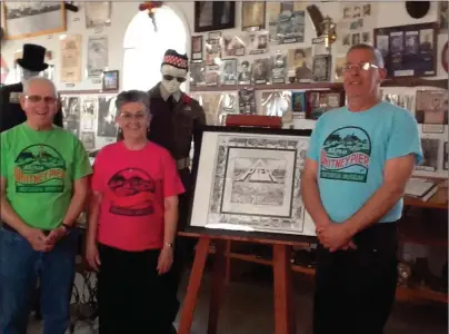  ?? SUBMITTE D PHOTO ?? Members of the Whitney Pier Historical Society are looking forward to an interactiv­e and informatio­n Expo planned for this weekend. Pictured L-R are Simon Gillis, Mary Costigan and George Dunn, Pres.