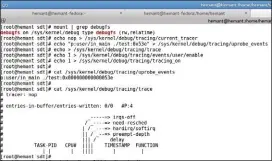  ??  ?? Figure 8: Steps to use uprobes interface trace file is empty