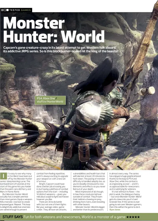  ??  ?? PS4, Xbox One stuff.tv/hunterworl­d