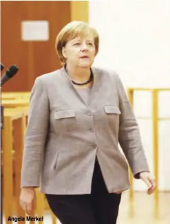  ??  ?? Angela Merkel