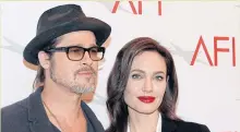  ??  ?? Brad Pitt and Angelina Jolie in January 2015.