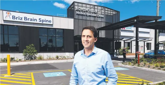  ?? Picture: Steve Pohlner ?? TRANSFORMA­TION COMPLETE: GGG representa­tive Christian Ganim at the Bowen Hills Medical Specialist Centre,