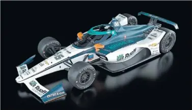  ??  ?? Este será el Arrow SP McLaren que Alonso pilotará en su tercer asalto a las 500 Millas de Indianápol­is.