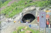  ?? HT FILE PHOTO ?? BRO has sealed the north portal of the tunnel and set up a police post to prevent people from entering it.