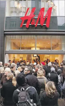  ?? REUTERS ?? Una tienda de H&M.