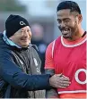  ?? ?? CAREFUL NOW! Jones and key England asset Tuilagi