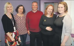  ?? 08_a25artcoll­ege02 ?? College staff and tutors, from left, Jackie MacPherson, Lesley Burr, Don Mitchell, Mary Stewart and Cate McKillop.