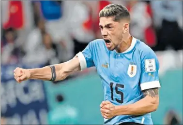  ?? ?? Fede Valverde, en un gesto de furia en un partido de la selección de Uruguay.