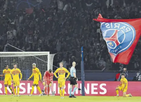  ?? // VALENTÍ ENRICH ?? Tras ganar en PArís ls estadístic­as juegan a favor del Barça para superar la eliminator­ia