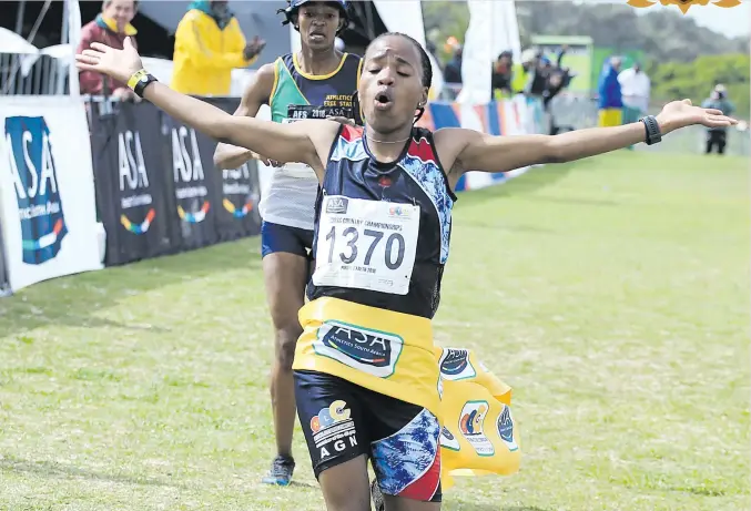  ?? Pictures: Gallo Images ?? SMALL, BUT A BIG HEART. Glenrose Xaba has come from humble beginnings and is now one of South Africa’s elite distance runners.