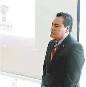  ?? ARTURO SALAZAR ?? Fernando Jaime Gómez, Dirección de Desarrollo Económico de Torreón.