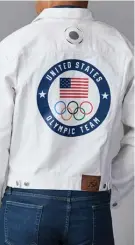  ??  ?? BELOW:
Ralph Lauren’s Olympic flag bearer jacket.