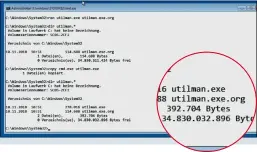  ??  ?? Der Trick mit der Datei utilman.exe funktionie­rt seit Oktober 2018 nur noch im abgesicher­ten Modus von Windows 10.