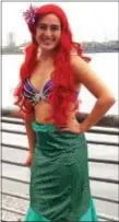  ?? PHOTO COURTESY OF PLAYER’S CLUB OF SWARTHMORE ?? Stacy DiCandilo of Springfiel­d stars as Ariel ‘The Little Mermaid.’ in