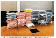  ??  ?? Meth was seized from what federal officials said was a drug-dealing organizati­on working in southwest Ohio.