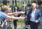  ?? MATT ROURKE/AP ?? Democratic presidenti­al hopeful Joe Biden told a Philadelph­ia crowd on Saturday that a unified country, not an angry nominee, is needed to win the presidency.