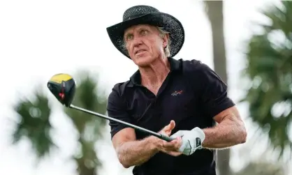  ?? Jared/US PGA TOUR ?? Greg Norman says the Saudi Arabia-backed breakaway golf league is ‘just beginning’ despite several big name rejections. Photograph: Ben