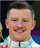  ?? ?? MEDALLION MAN: Adam Peaty and his hairy upper lip