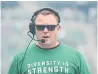  ?? MARK TAYLOR CANADIAN PRESS ?? The Riders have won three straight since coach Chris Jones donned a green T-shirt.