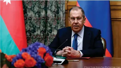  ??  ?? Lavrov media entre Azerbeiján y Armenia