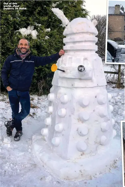  ??  ?? Out of this world... Paul Cullen’s 7ft Dalek