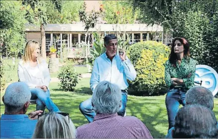  ?? ESTELA BUSOMS / ACN ?? Xavier García Albiol participó ayer en un acto con militantes en Lleida