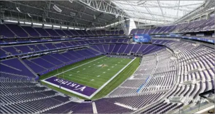  ?? JIM MONE — THE ASSOCIATED PRESS FILE ?? US Bank stadium in Minneapoli­s, where the Super Bowl will take place Feb. 4.