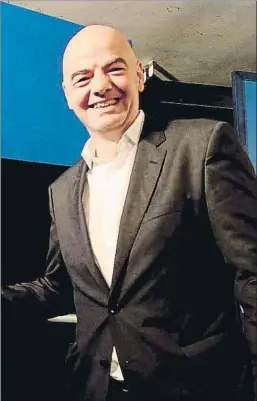  ?? FOTO: FIFA ?? Gianni Infantino, presidente de la FIFA, abierto a cambiar las ventanas