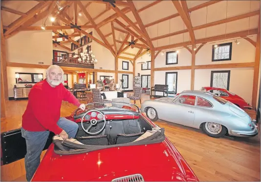  ?? [DORAL CHENOWETH III/DISPATCH PHOTOS] ?? Paul Craver built a Delaware County home with Amish beam constructi­on, three bedrooms and a living room big enough for three Porsches.