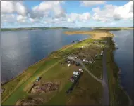  ??  ?? Woven Neolithic textile was found at the Ness of Brodgar in Orkney