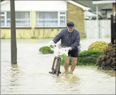  ??  ?? A cyclist navigating Cherry Gardens in Herne Bay