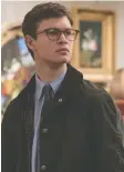  ?? WARNER BROS. ?? Ansel Elgort stars in The Goldfinch.