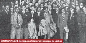  ??  ?? HOMENAGEM. Receção na Câmara Municipal de Lisboa