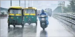  ?? ARUN SHARMA/HT ?? Delhi received heavy rainfall on Friday.