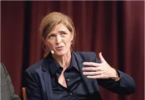  ??  ?? la profesora de Harvard Samantha Power