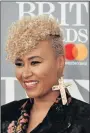  ?? Picture: AFP PHOTO ?? THE SMILE TELLS IT ALL: British singer-songwriter Emeli Sande poses on the red carpet upon arriving at the Brit Awards in London on Wednesday