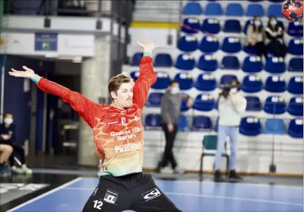  ?? (Photos Clément Tiberghien) ?? Sur la lancée de ses prestation­s face à Montpellie­r, puis Limoges, Alexandre Demaille a multiplié les arrêts de grande classe hier soir face à Cesson-Rennes lors de la e journée de Starligue.