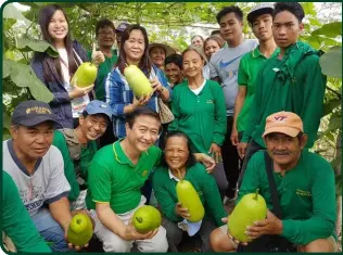  ?? ?? Harbest Agritech Teams implemente­d season-long, hands-on training modules for vegetable farmers in partnershi­p with LGUs, DA, NGOs like SM Foundation and farmer cooperativ­es. Harbest also provides extension services to farmers through their nine branches.