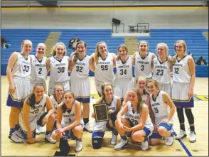  ?? Submitted photo ?? LAKESIDE CHAMPS: Lakeside’s junior high girls’ basketball team won its home tournament Thursday with a 48-24 victory against rival Hot Springs.