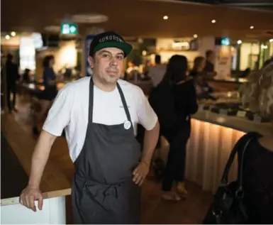  ?? NICK KOZAK FOR THE TORONTO STAR ?? Ted Corrado, executive chef at the Drake Commissary. His work with Drake properties began four years ago, when he started crafting menus for the main hotel on Queen St. W., the Drake Devonshire and the soon-to-opened One Fifty on York St.