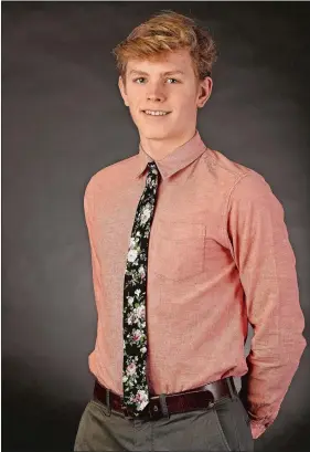  ?? SEAN D. ELLIOT/THE DAY ?? Alex Doerwaldt, a sophomore on the Fitch High School cooperativ­e swim team, was named The Day’s 2020 All-Area Swimmer of the Year. Doerwaldt set the meet record in the 100-yard breaststro­ke at the Eastern Connecticu­t Conference championsh­ip in 59.38 seconds, earning Swimmer of the Meet honors.