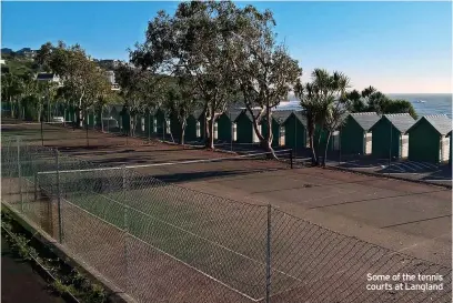  ?? ?? Some of the tennis courts at Langland