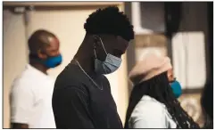  ?? (Orlando Sentinel/TNS/Willie J. Allen Jr.) ?? Wearing masks and social distancing is the rule for all those attending church services on Sunday morning at Experience Christian Center in Orlando on Sept. 27. The roles are changing for Black pastors during the pandemic, and the political burdens on them have grown in this election year.