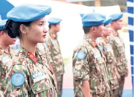  ?? — ANN ?? al officer Nguyen Xuan Khu is part of the first Vietnamese delegation to art in the UN peacekeepi­ng mission in South Sudan.