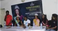  ??  ?? Beauty of Africa Internatio­nal Pageants officials addressing journalist­s in Lagos