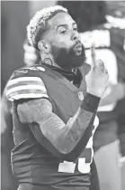  ?? KEN BLAZE/USA TODAY SPORTS ?? Odell Beckham Jr. commented Wednesday on why he wasn’t worried about contractin­g COVID-19.