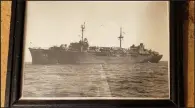  ?? (Special to the NWA Democrat-Gazette/Gene King) ?? King served on the General C.H. Muir AP 142, a troop transport ship, during World War II.