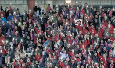  ??  ?? INVASIÓN SORIANA. El Numancia tendrá un gran apoyo de su afición en la grada del Bernabéu.