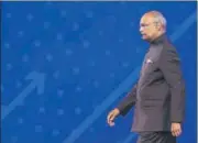  ?? DEEPAK GUPTA/HT PHOTO ?? ▪ President Ram Nath Kovind at the summit.